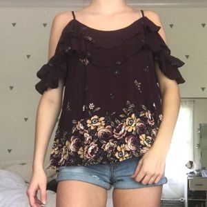 Off-the-Shoulder Floral Top